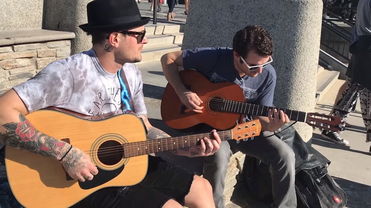 Witnessing to the beach musicians